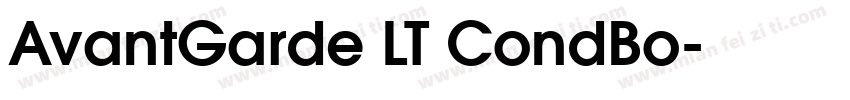 AvantGarde LT CondBo字体转换